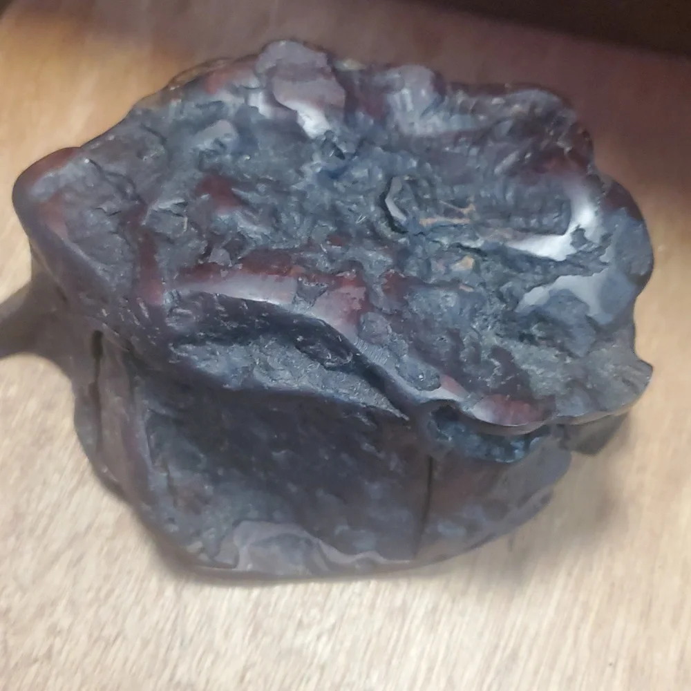 VINTAGE MANZANIA ROOT BURL TRINKET BOX RARE DD